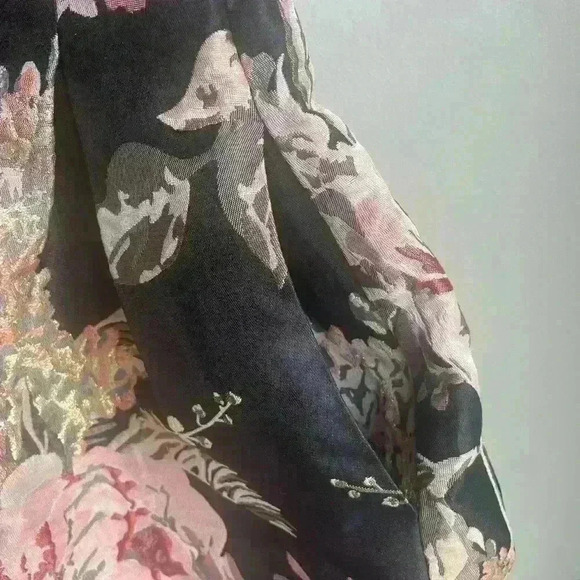 Vince Camuto Floral Textured Short Jacquard Fit &  Flare evening Dress, Size 0 - Picture 13 of 14